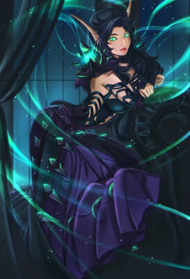 Blood elf. Commission.