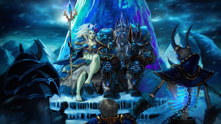 Arthas and Jaina of the Frozen Throne (Repost)