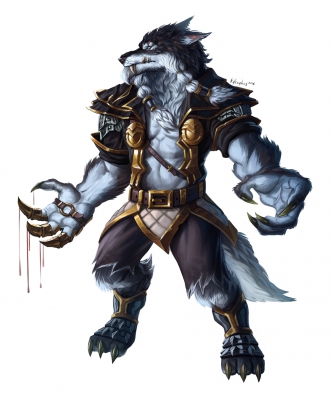 Worgen Male Warrior (World of Warcraft)
