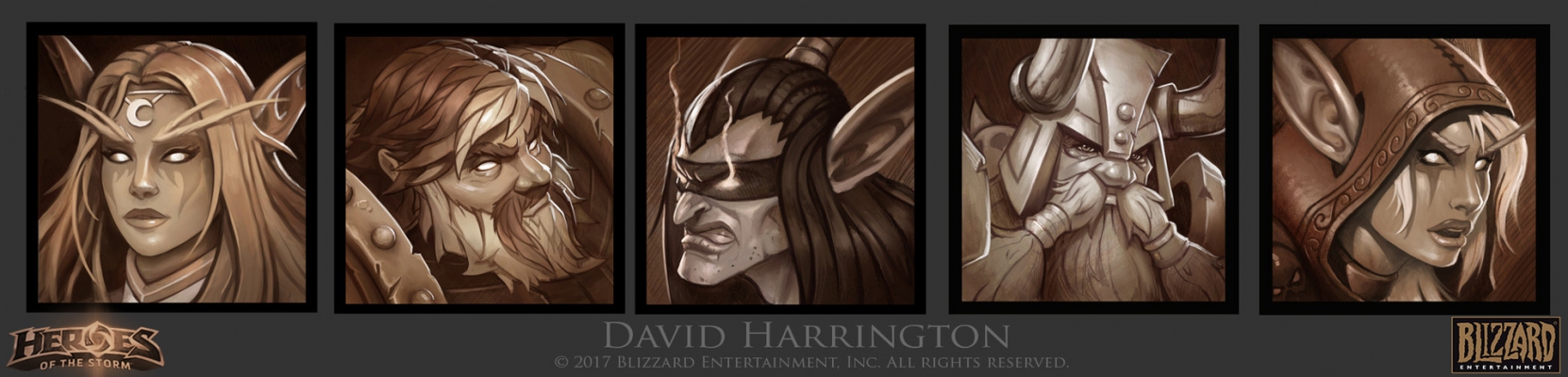  Sepia Style Portraits For Heroes of the Storm