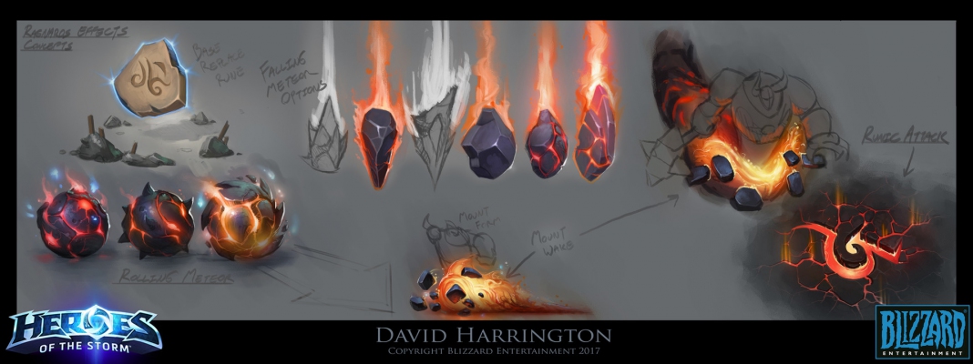 Ragnaros Effects and Ability Concept Art