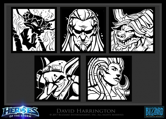 Heroes Of The Storm - Ink Portraits