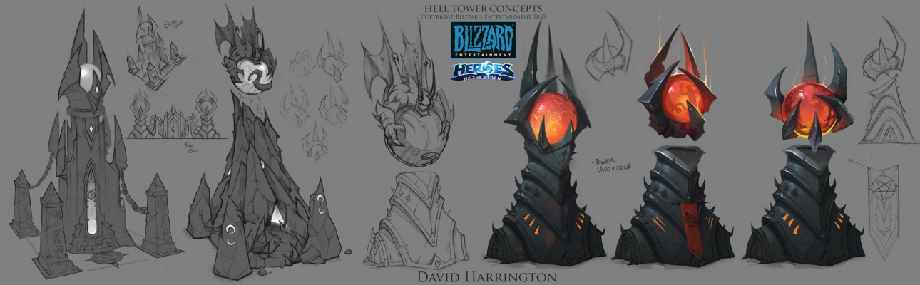 Hell Towers Concept Art